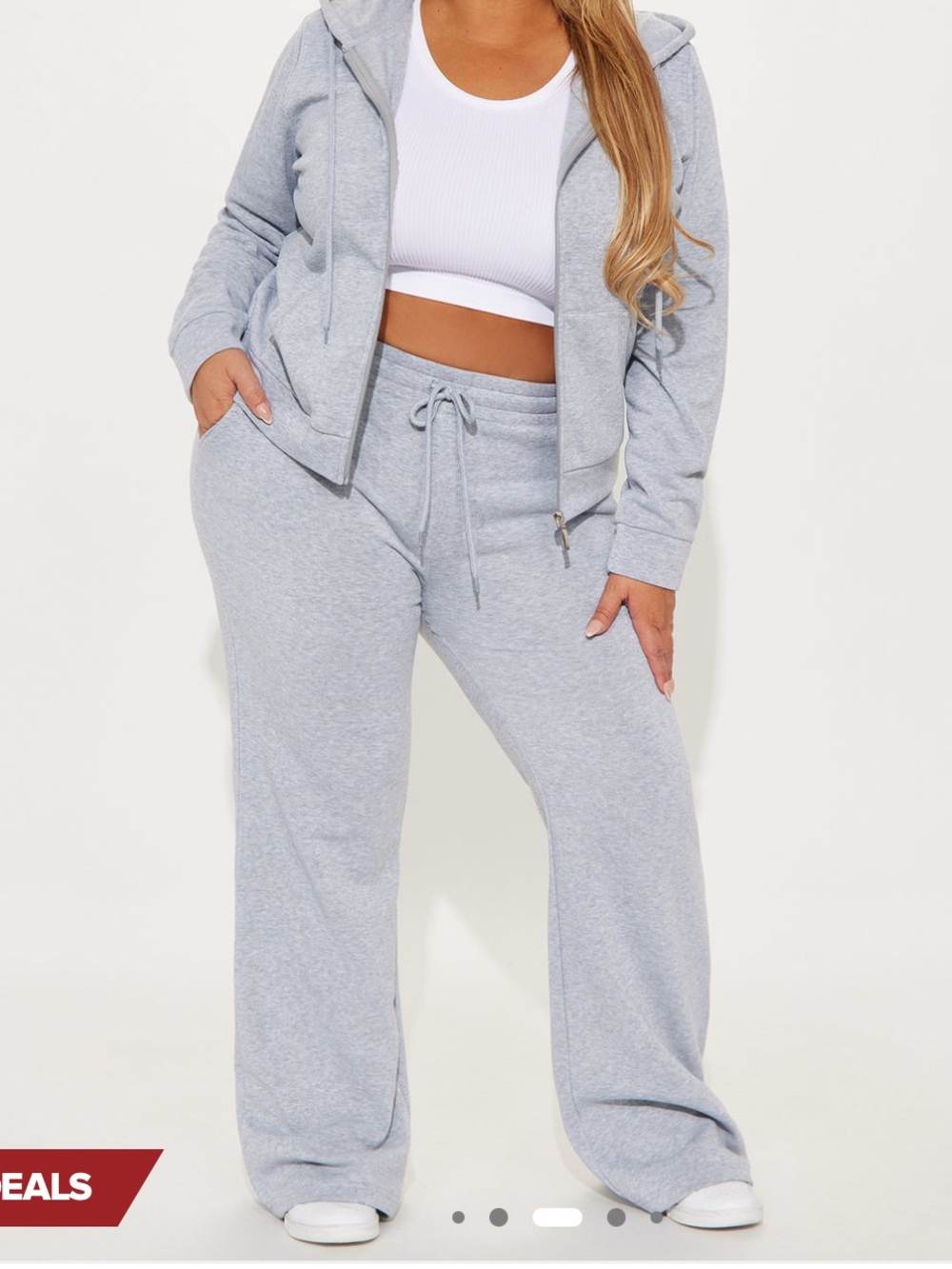 Fashion Nova Candice Lounge with Zip Hoodie and Pants
